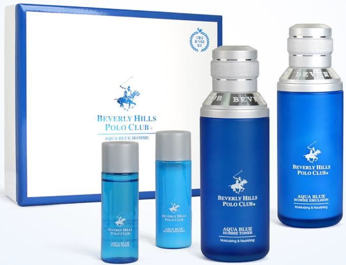 Beverley Hills POLO Club  Aqua Blue for Men Skin Care Set